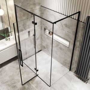 کابین دوش شیشه ای لولایی