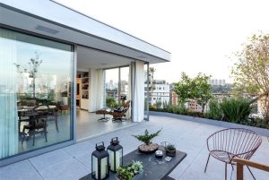 قیمت روف گاردن شیشه ای پشت بام